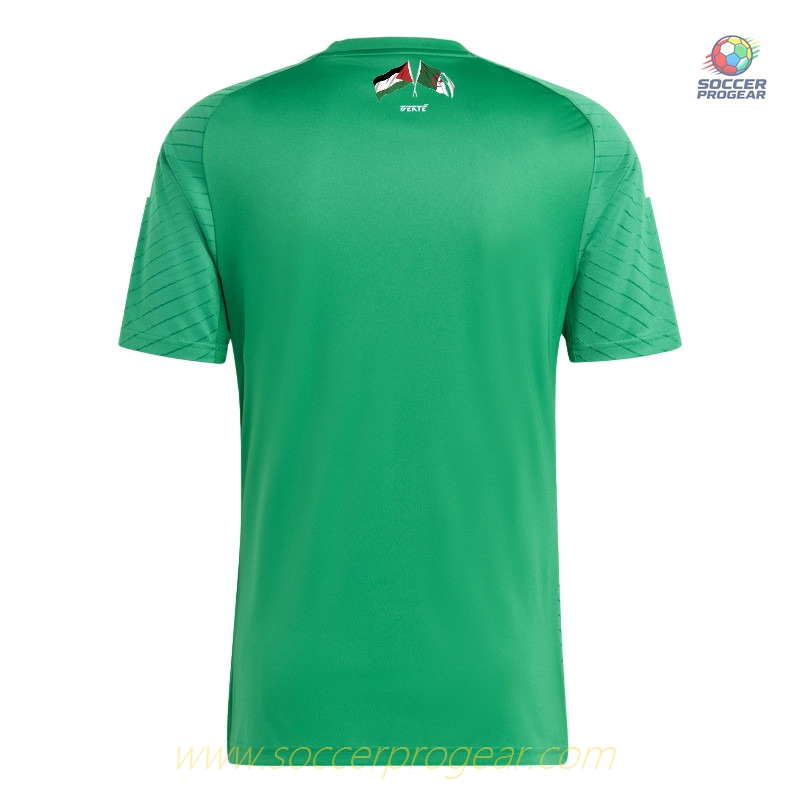 Algeria Palestine Football Jersey 2023 Bright Green