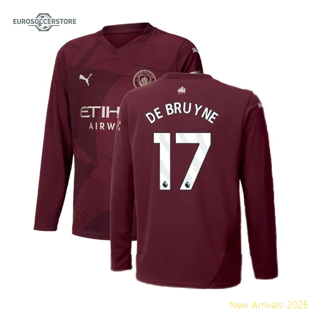 Man City De Bruyne Premium Kids Jersey Dri-fit Moisture-wicking