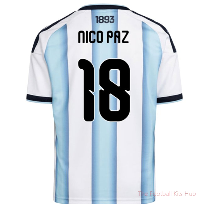 2026-2027 Argentina Home Shirt (Kids) (Nico Paz 18)