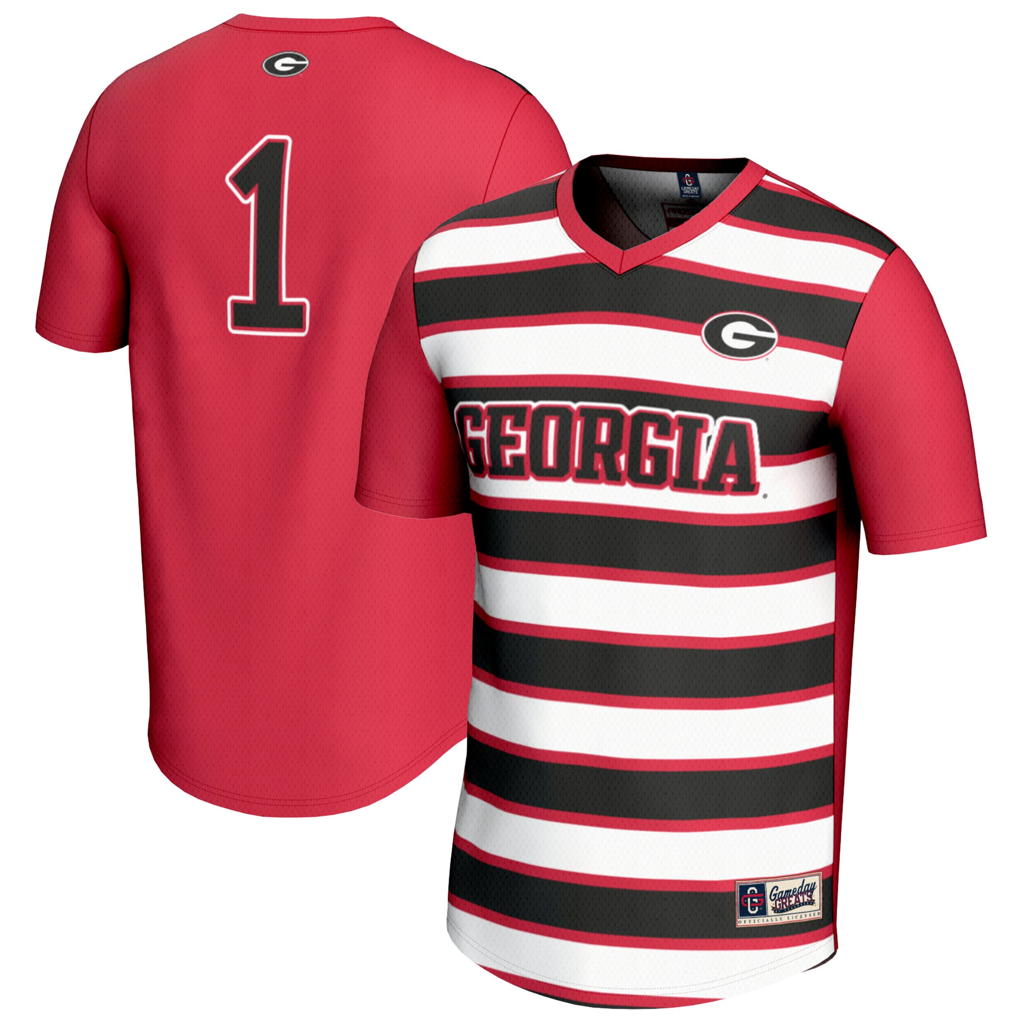 #1 Georgia Bulldogs GameDay Greats Youth Lightweight Soccer Fashion Jersey - Red