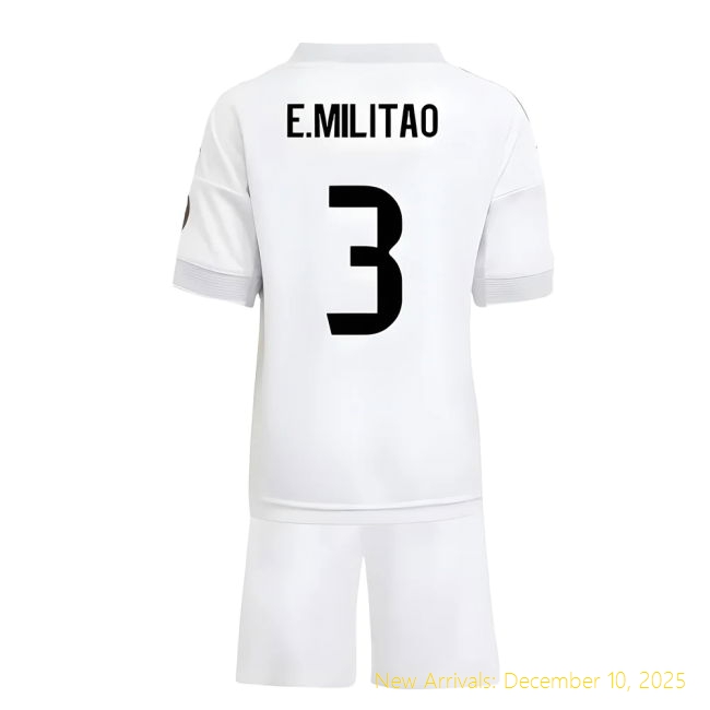 2025-2026 Real Madrid RM Performance Home Mini Kit (E.Militao 3)