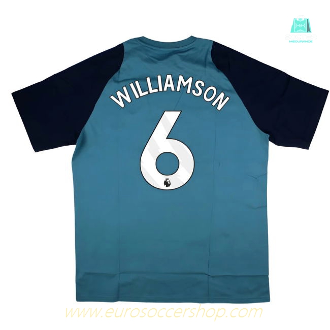 2025-2026 Arsenal Training Tee (Blanch Blue) (Williamson 6)