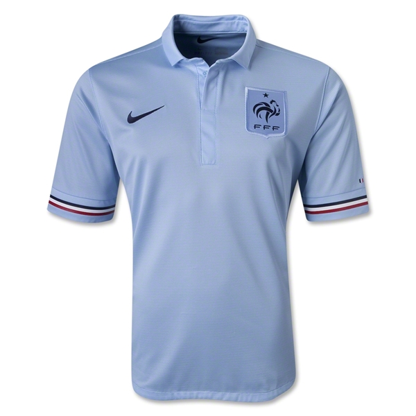 2013 France 17 M'Vila Away Blue Soccer Jersey Shirt - Official