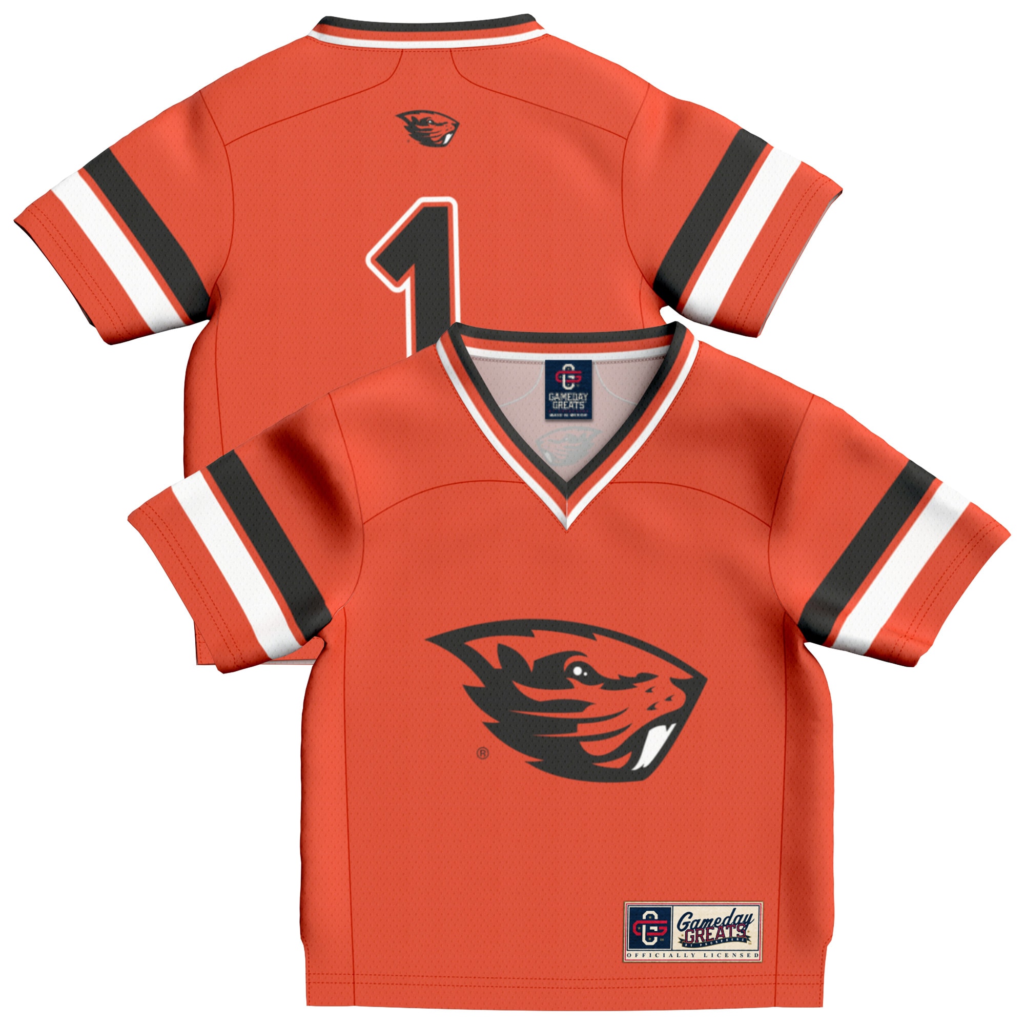 #1 Oregon State Beavers GameDay Greats Infant Collegiate Football Fashion 26/27 Football Jersey - Orange