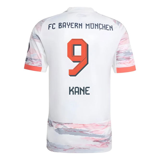 Kane 9 2025-2026 Bayern Munich FC Away Shirt