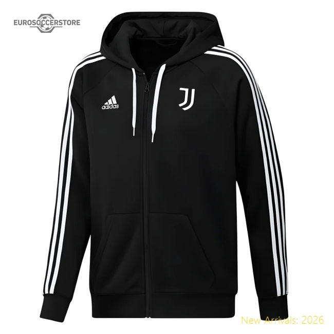 Luxury 2022-2023 Bianconeri Dna Full Zip Hoody (black) - Official Design