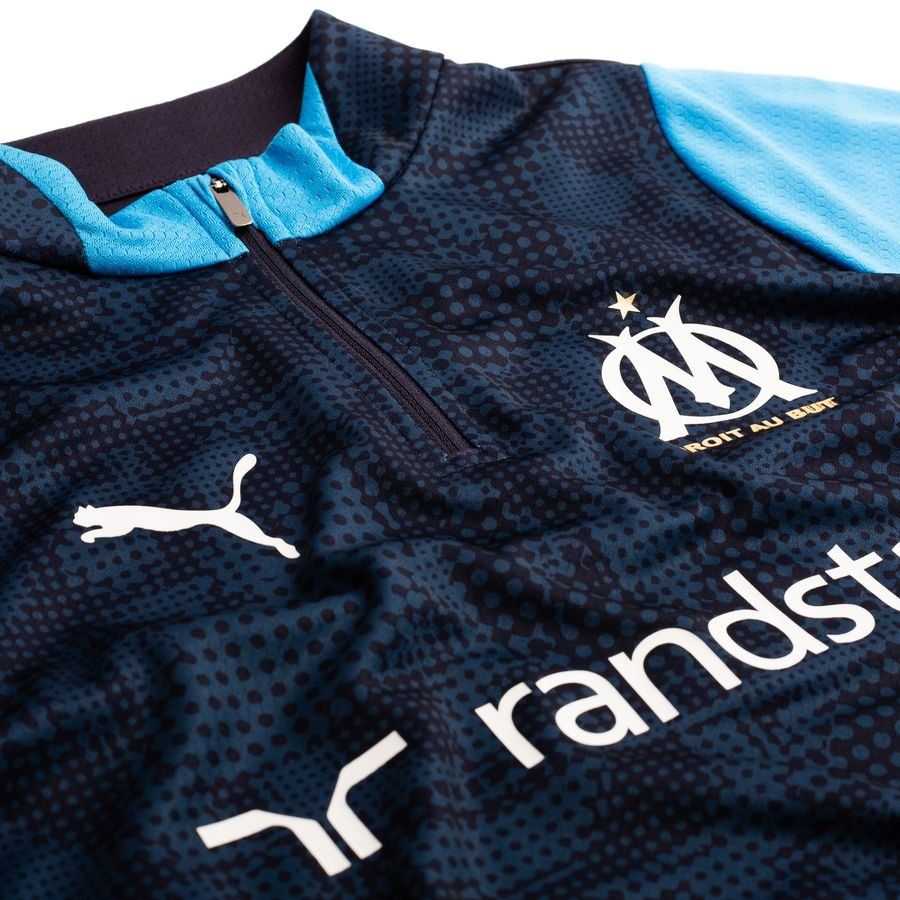 [EFKS] Marseille Zip New Navy/Bleu Azur Training Jersey 1/4