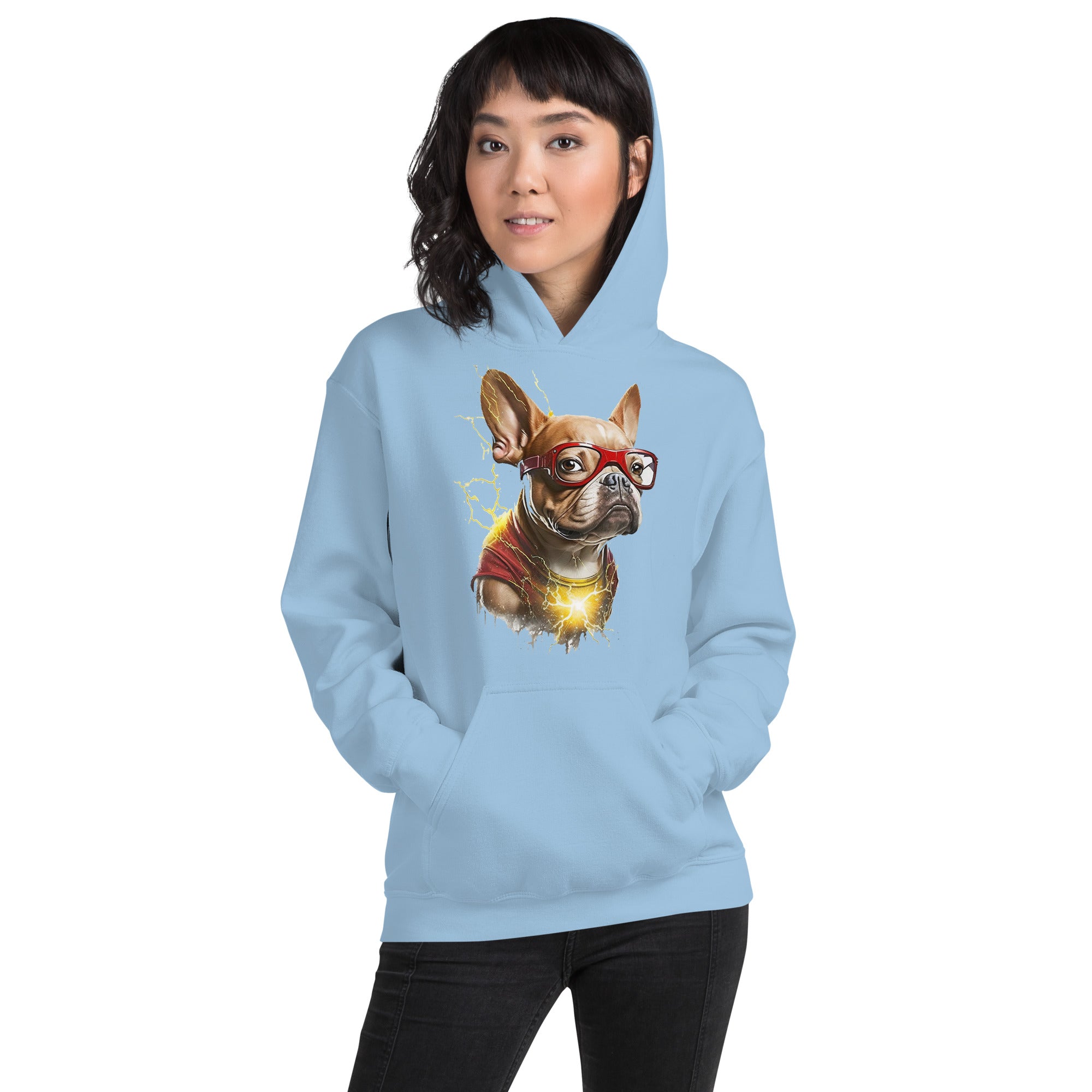 Cozy Frenchie Love: Comfy Unisex Hoodie For Dog Lovers for French
