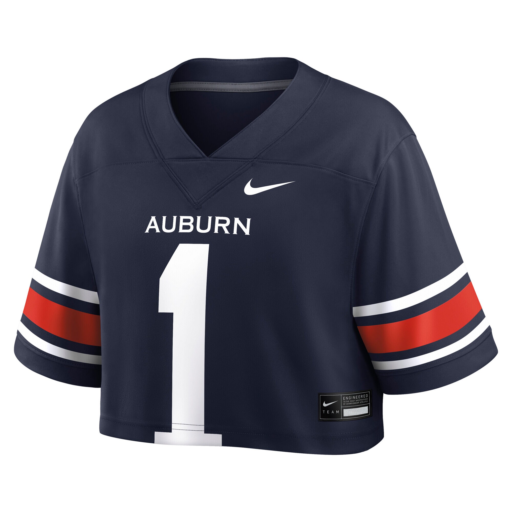 [DDG] Auburn Tigers Women's Game Crop Top Jersey - Navy