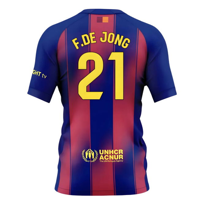 Replica 2025-2026 Barcelona Home With Vintage Design - Machine