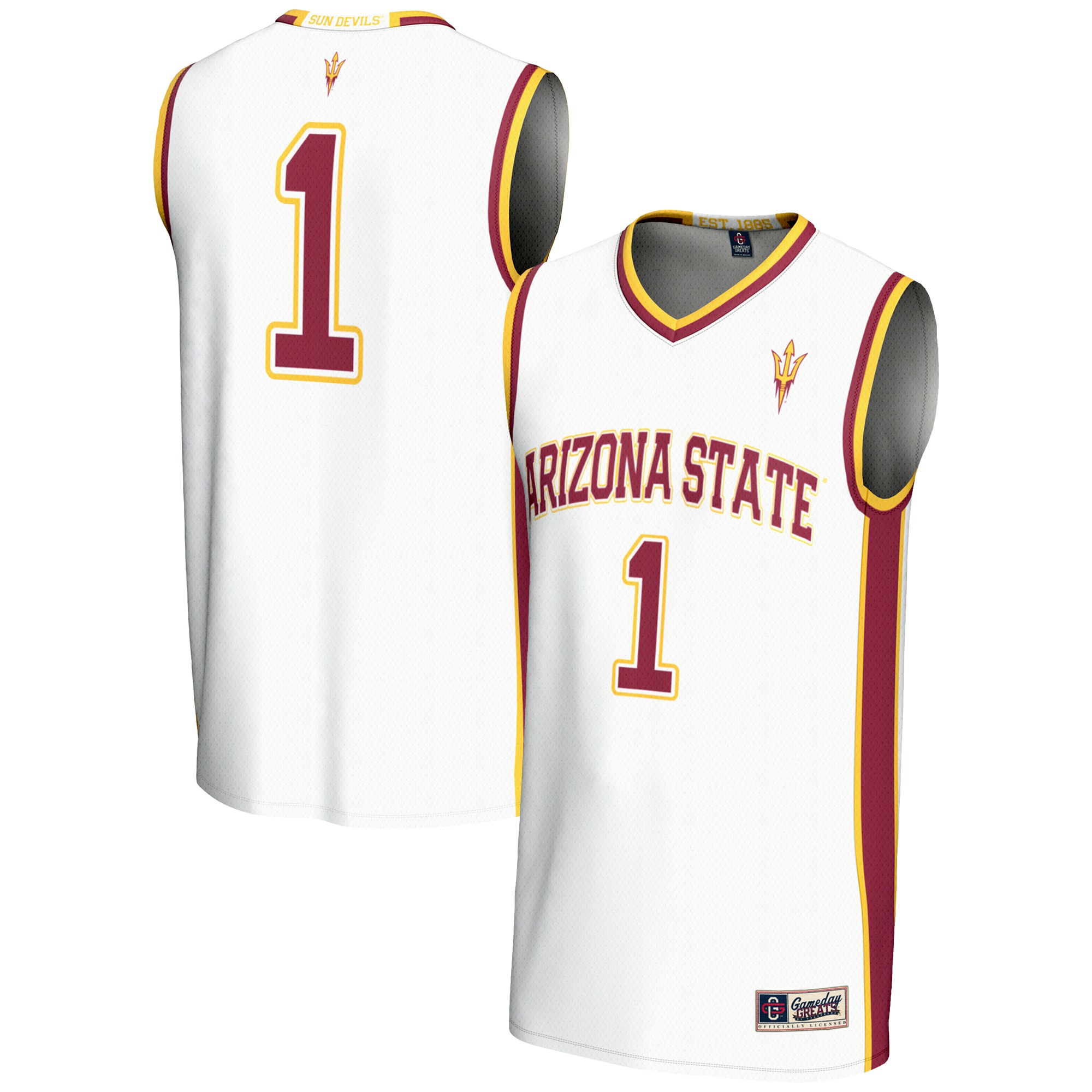 [NJP] Arizona State Sun Devils GameDay Greats Lightweight Basketball Jersey - White