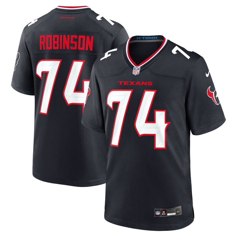 None Cam Robinson HOU Texans Retro Premium-Quality Jersey Football App