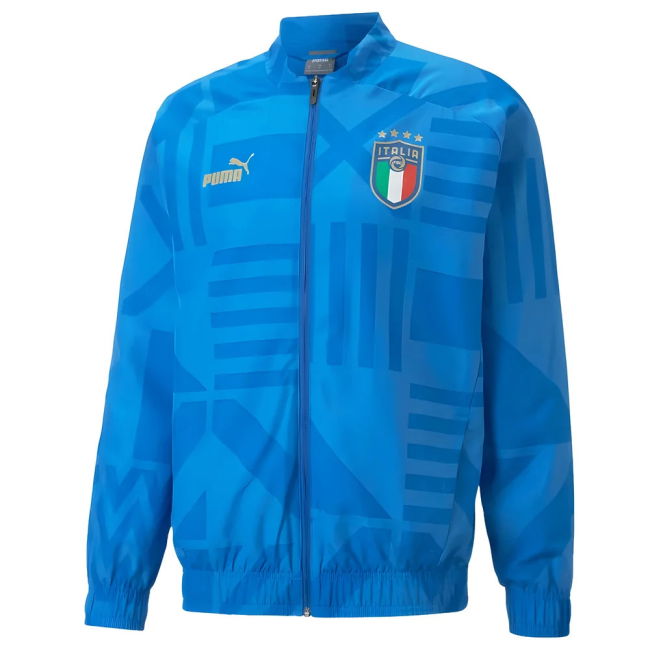 2022-2023 Italy Home Pre-Match Jacket (Blue) Holland Oranje