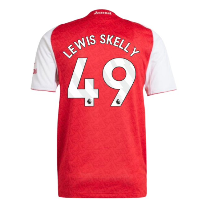 2025-20 Arsenal Authentic Home Football Shirt Lewis Skelly 49 L M S