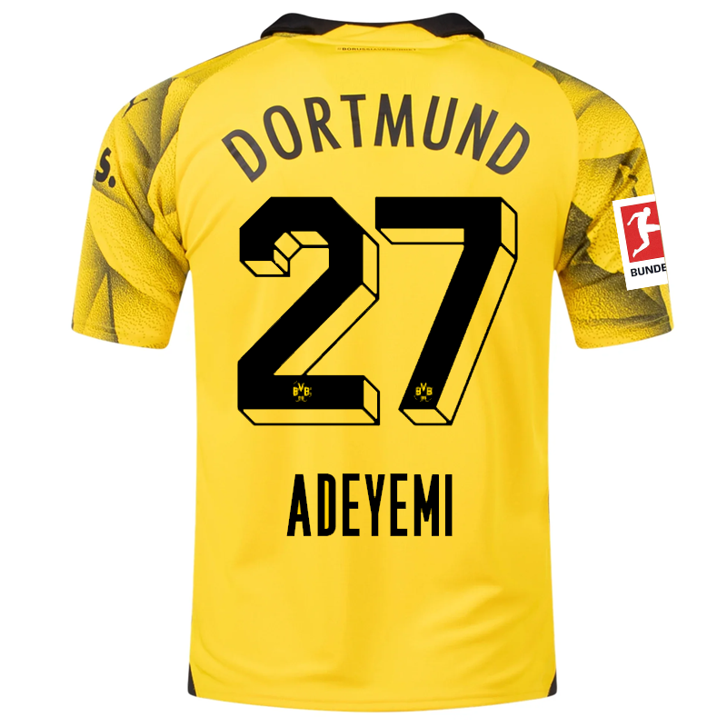 Borussia Dortmund Adeyemi 2023-2024 Bun Third Jersey – Authentic Shirt
