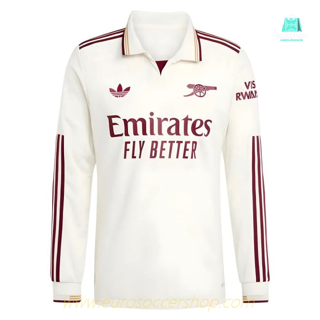 2025-2026 Arsenal Authentic Long Sleeve Third Shirt