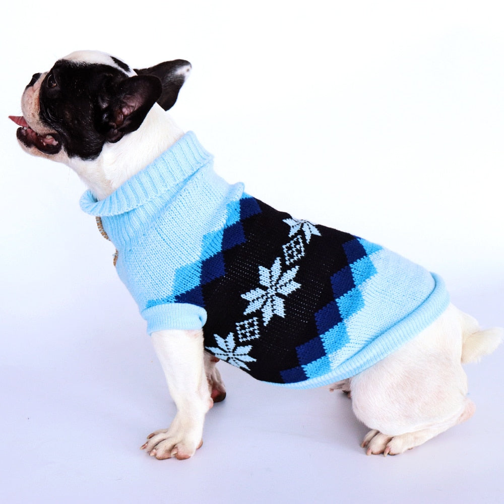 Street-Ready Cozy Christmas Sweater For French Bulldog as a Gift Durable
