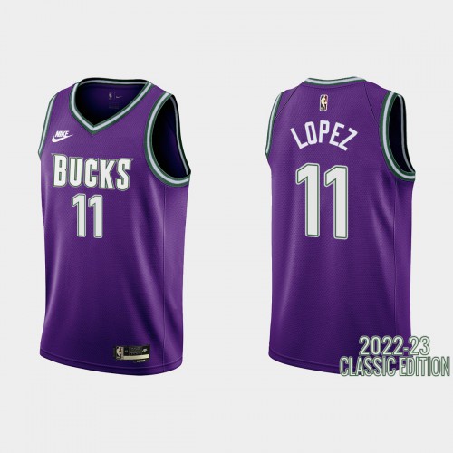 Bucks Purple Milwaukee Bucks #11 Nike Jersey - NBA Fan Apparel