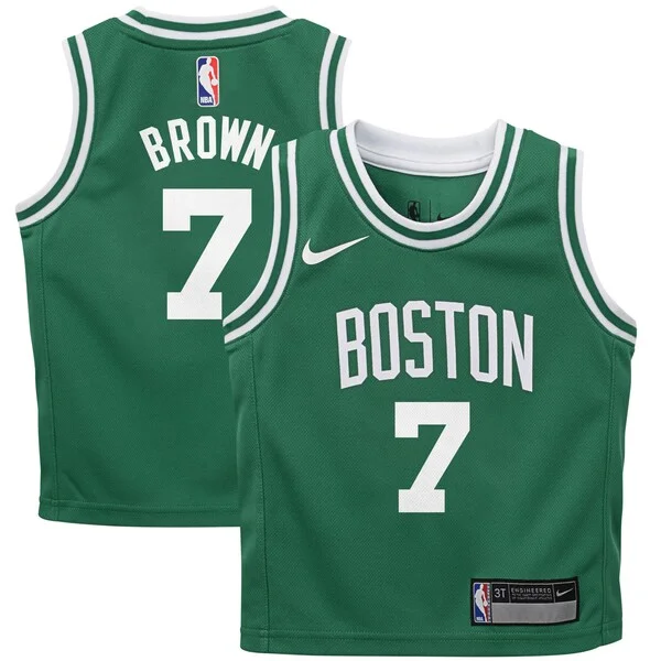 Jaylen Brown BOS Championship Basketball Jersey - Green - Fan Favorite