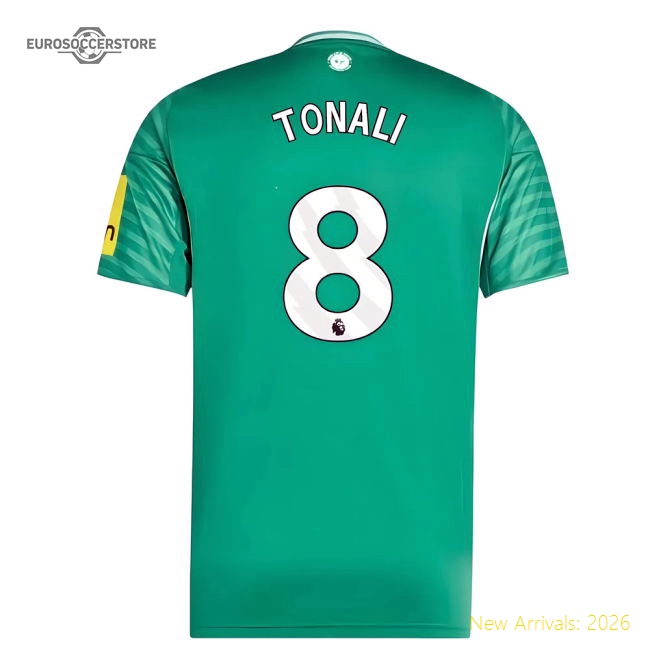 2025-2026 Newcastle Away Soccer Shirt (Tonali 8) In Multiple Youth Sizes