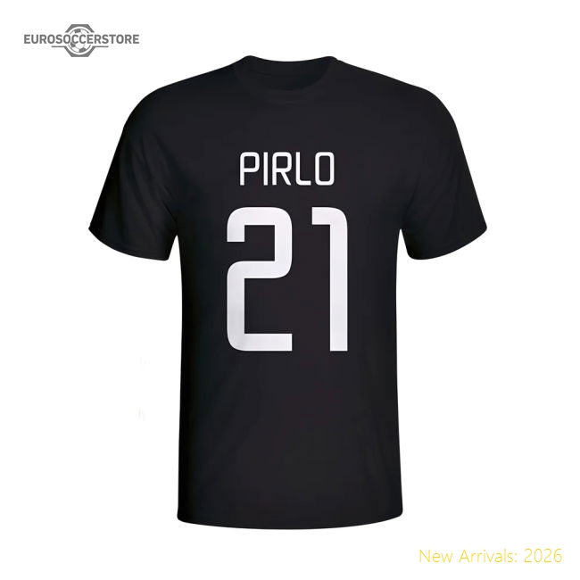 Authentic Andrea Pirlo Juventus Hero T-Shirt (Black) - Kids