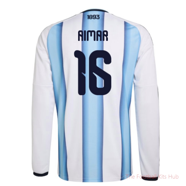 [LK] 2026/27 Argentina Long Sleeve Home Shirt (Aimar 16)