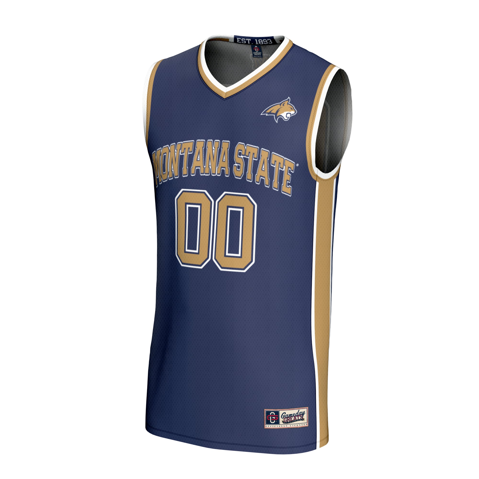 Montana State Bobcats GameDay Greats Unisex Lightweight Basketball Fashion Jersey - Navy