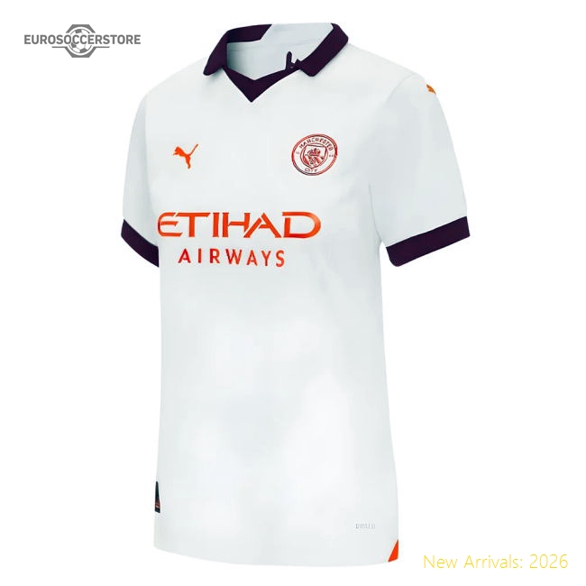 Authentic Premium 2023-2024 Man City Away Jersey Ladies