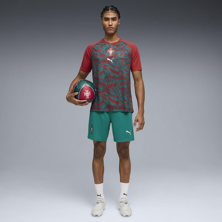[EFKS] 2026 Portugal Pre Match World Cup Club Red/Green Lagoon Training Kit T