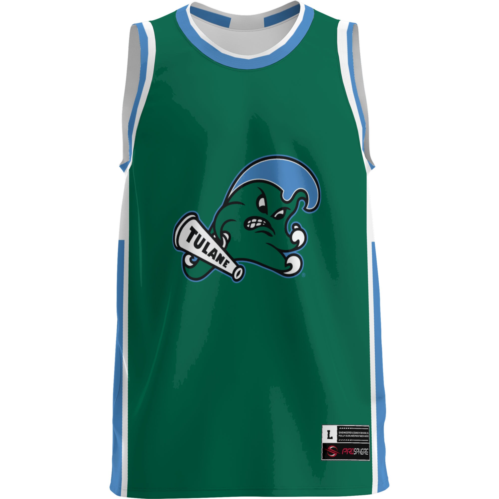 [NJP] Tulane Green Wave GameDay Greats Lightweight Basketball Jersey - Green