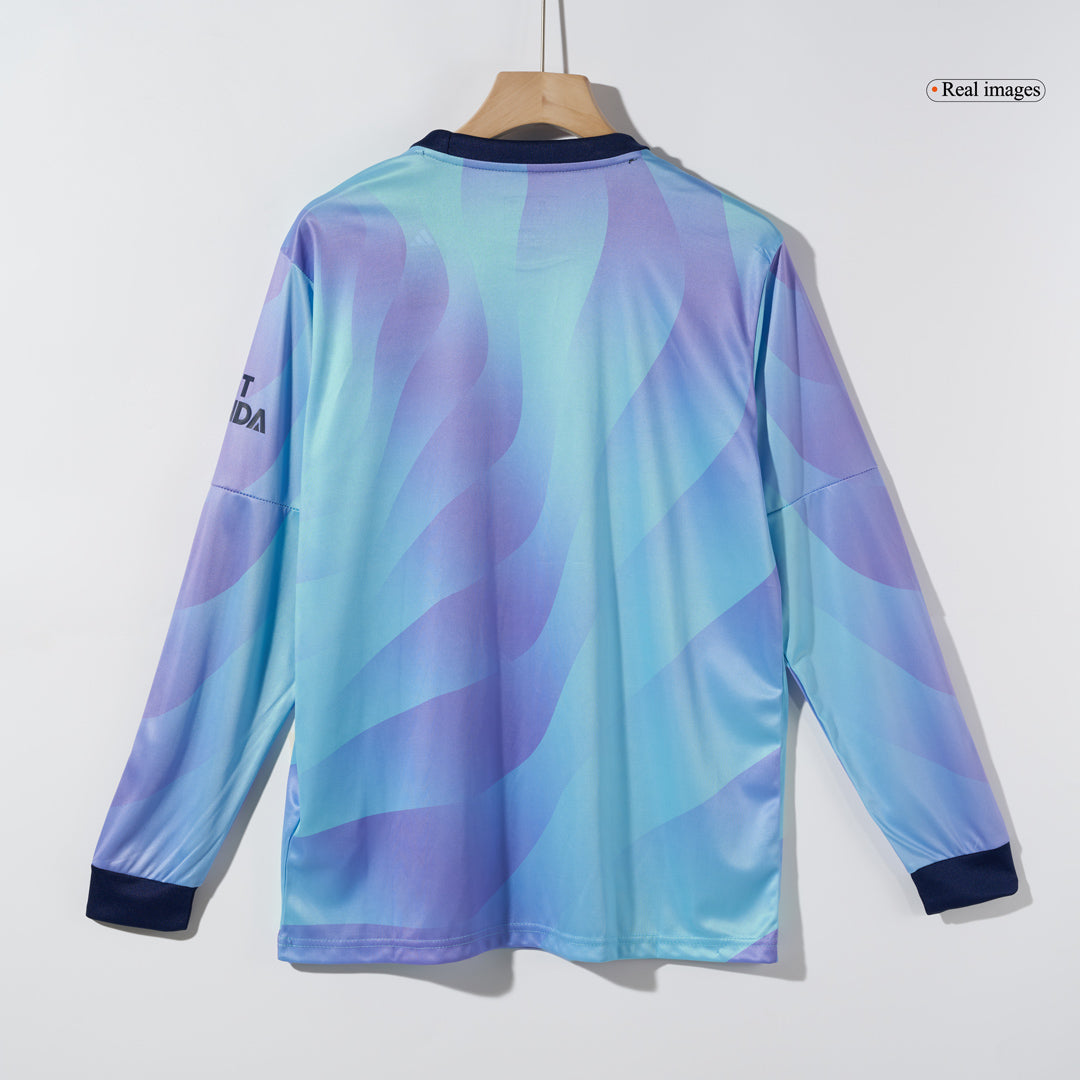 Arsenal Third Away Long Sleeve  Soccer Jersey 2024/25 Authentic Kit