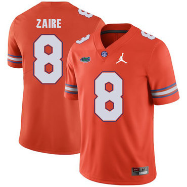 Men's None Orange 2024 match worn Malik Zaire #8 performance Jersey
