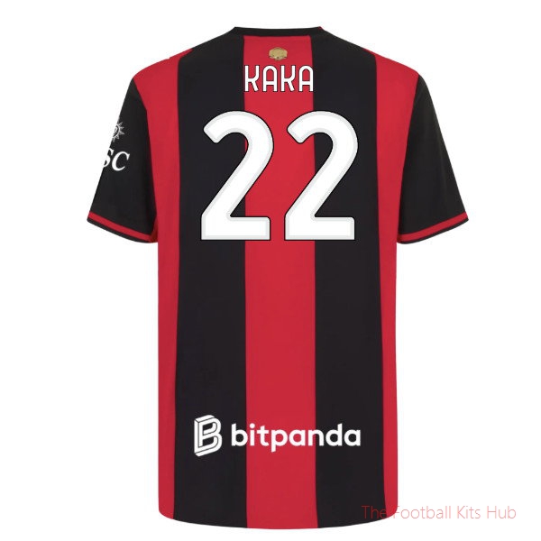 2026-2027 AC Milan Home Shirt Football Kit Kaka #22 Player Issue