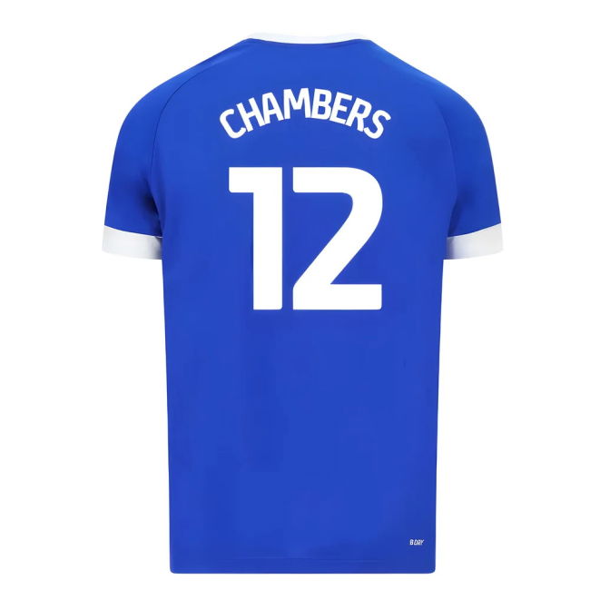 Men's 2025-2026 Cardiff City Home Shirt (Chambers 12)