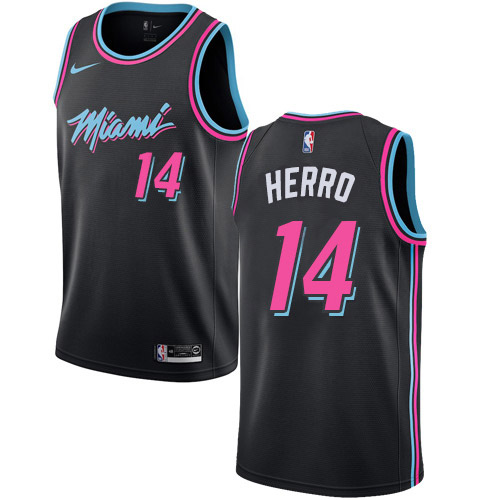 Heat Black Miami Heat #14 Nike Jersey - Budget-Friendly Quality