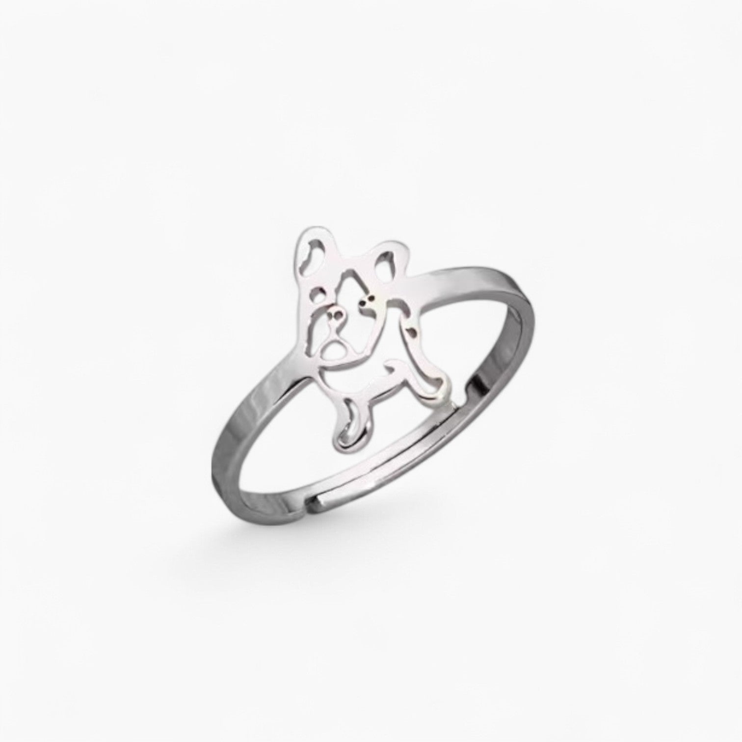 High-Quality Frencherie French Bulldog Adjustable Ring – Cute, Stylis...
