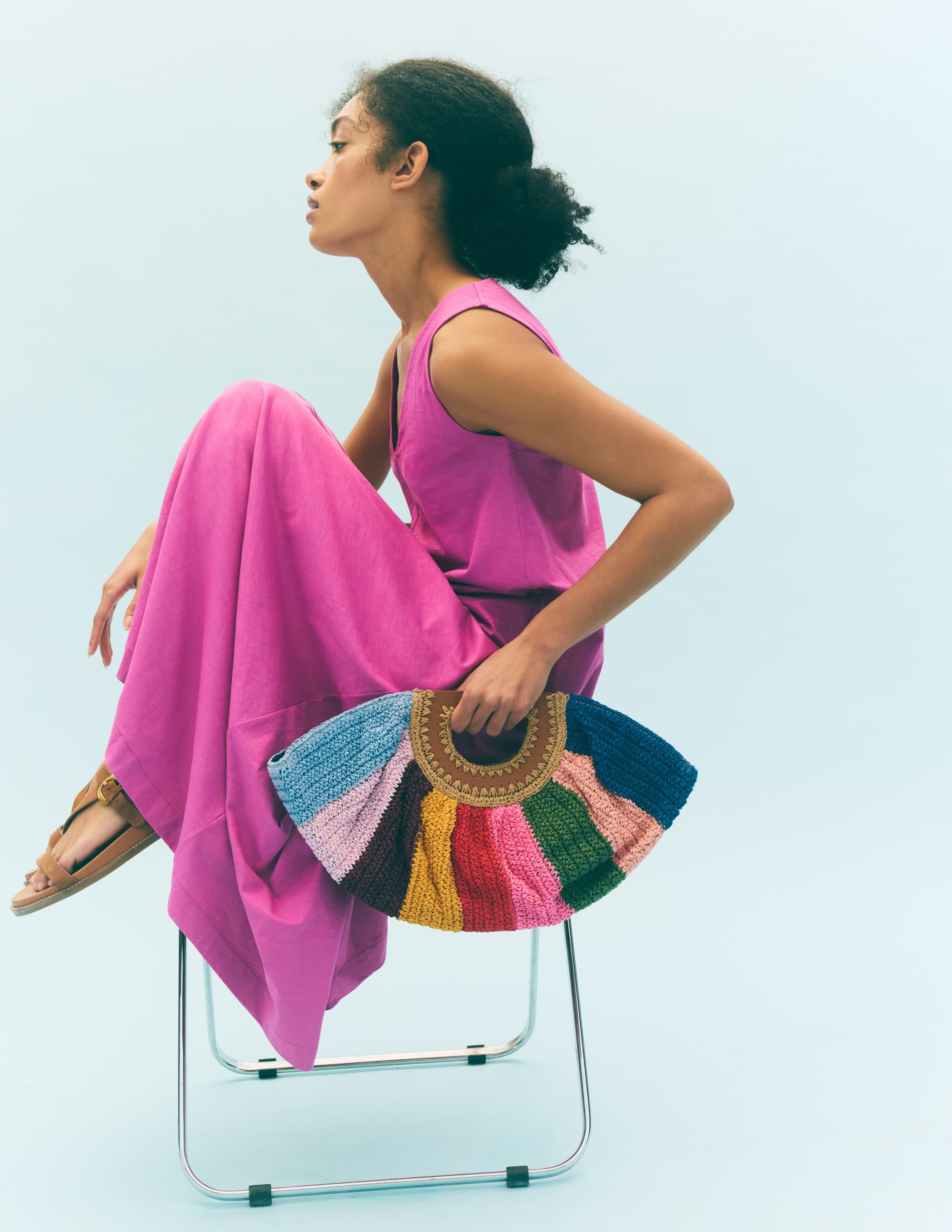 Mia V-neck Jersey Midi Dress