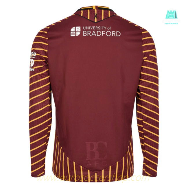 2025-2026 Bradford City Home Shirt Long Sleeve