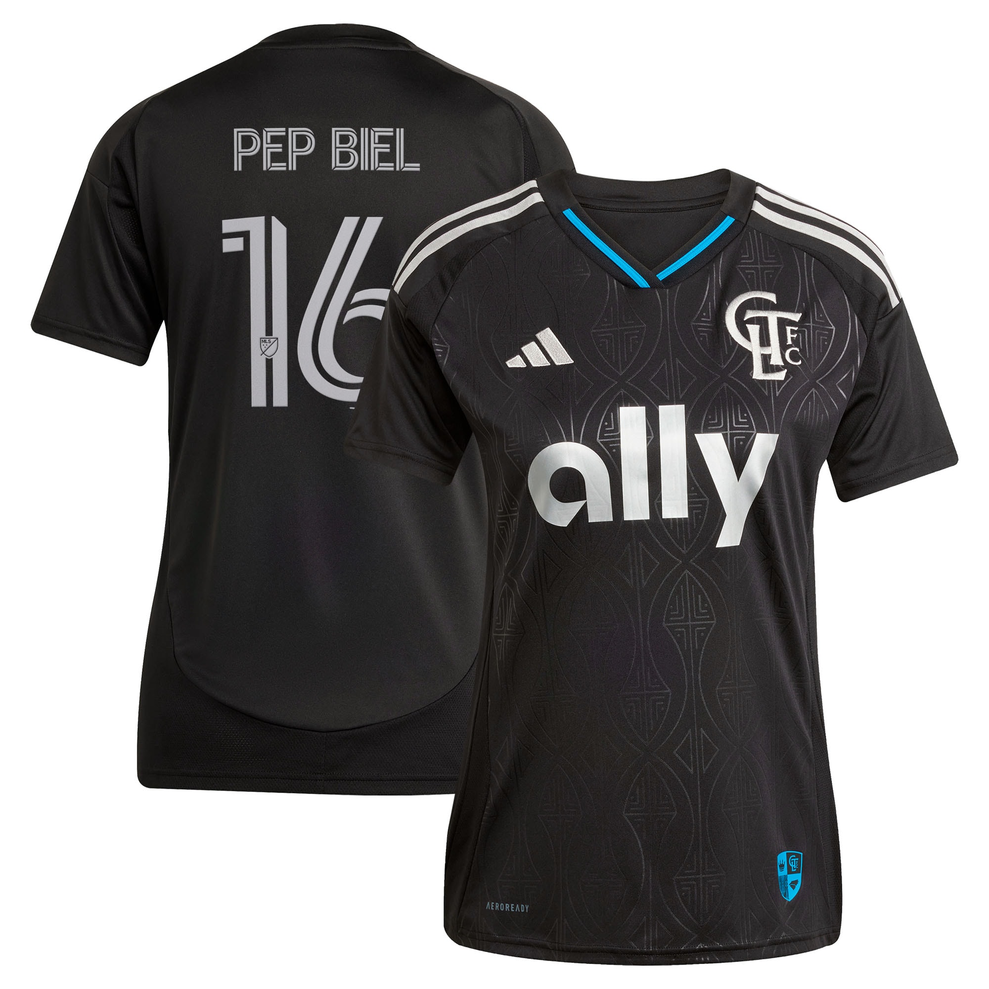 [LK] Pep Biel Charlotte FC Women's 2025 Fortress Kit Replica Jersey - Black