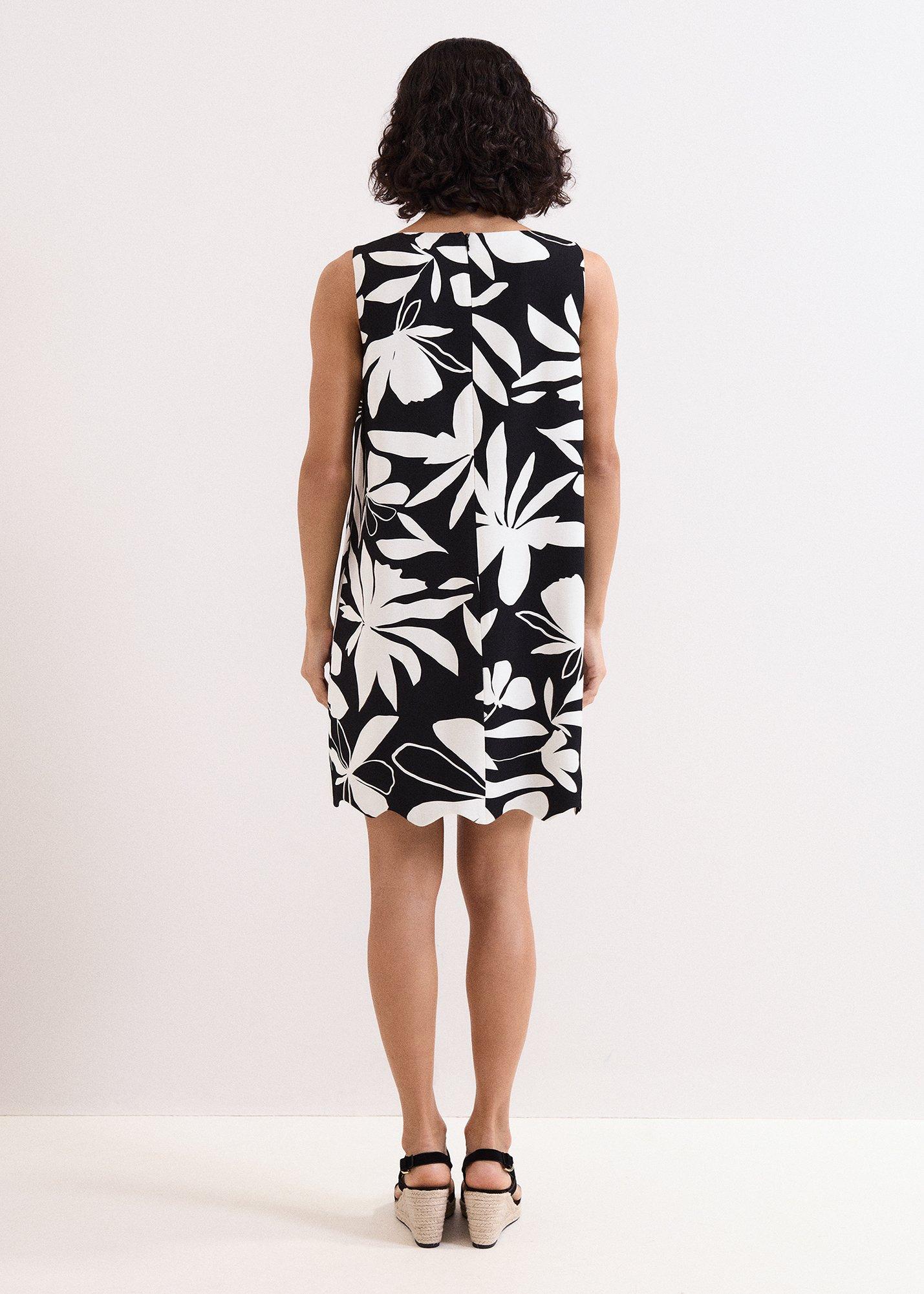 Marta Shift Print Mini Dress