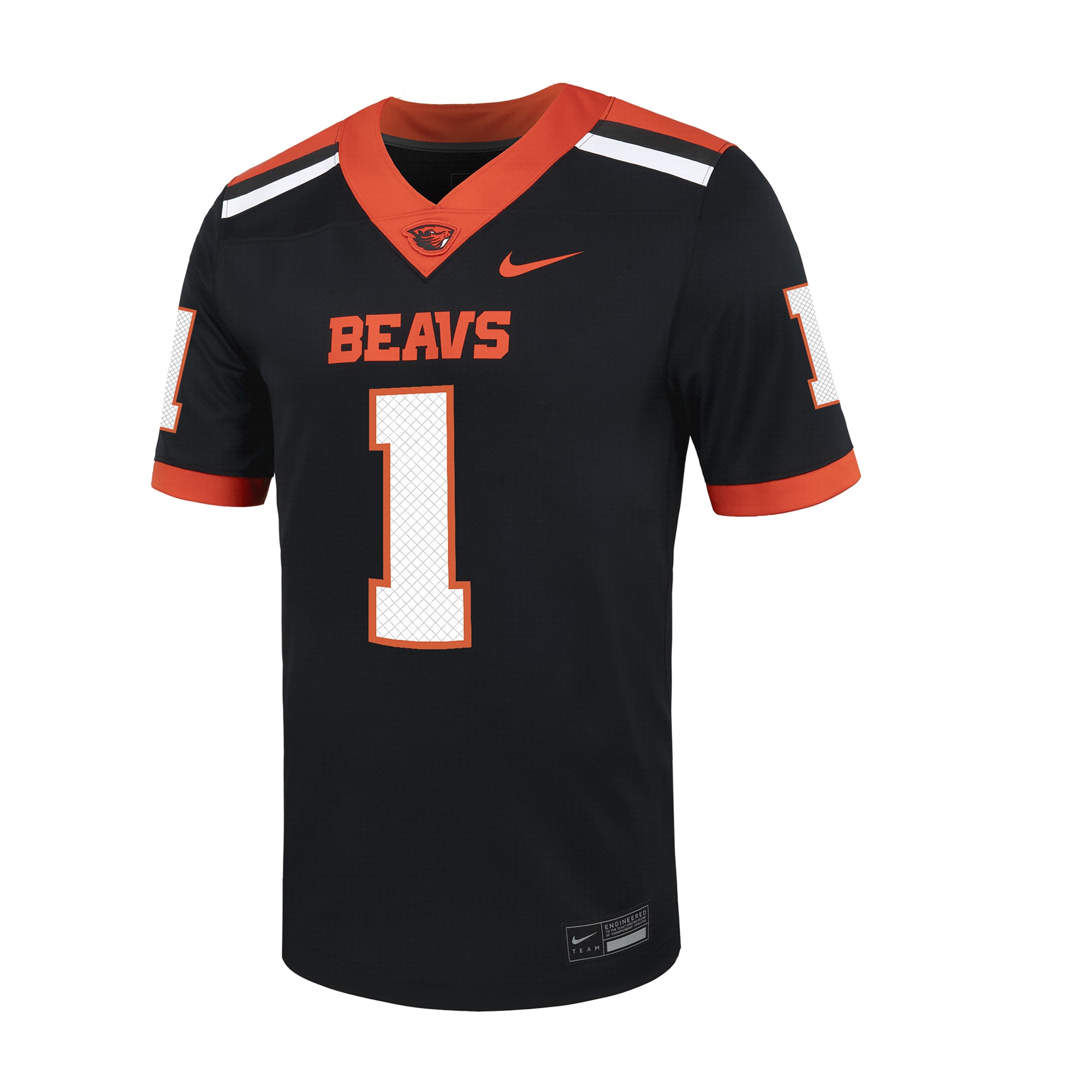 #1 Oregon State Beavers Nike Untouchable Football Jersey - C Black