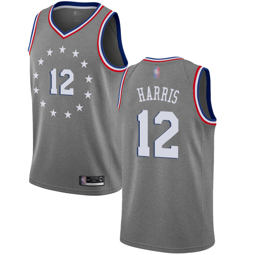 Gray PHI Philadelphia 76ers #12 Nike Retro Jersey NBA Fan Apparel