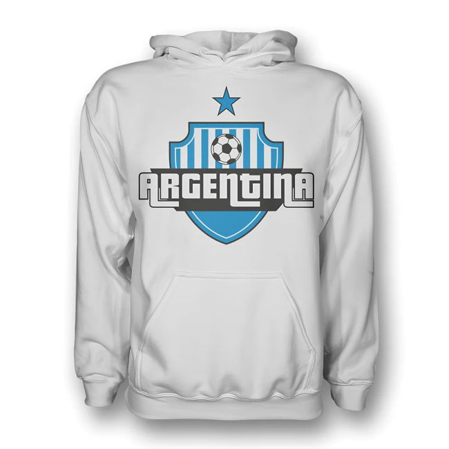 World-Class Argentina Country Logo Hoody (White) Top-Tier