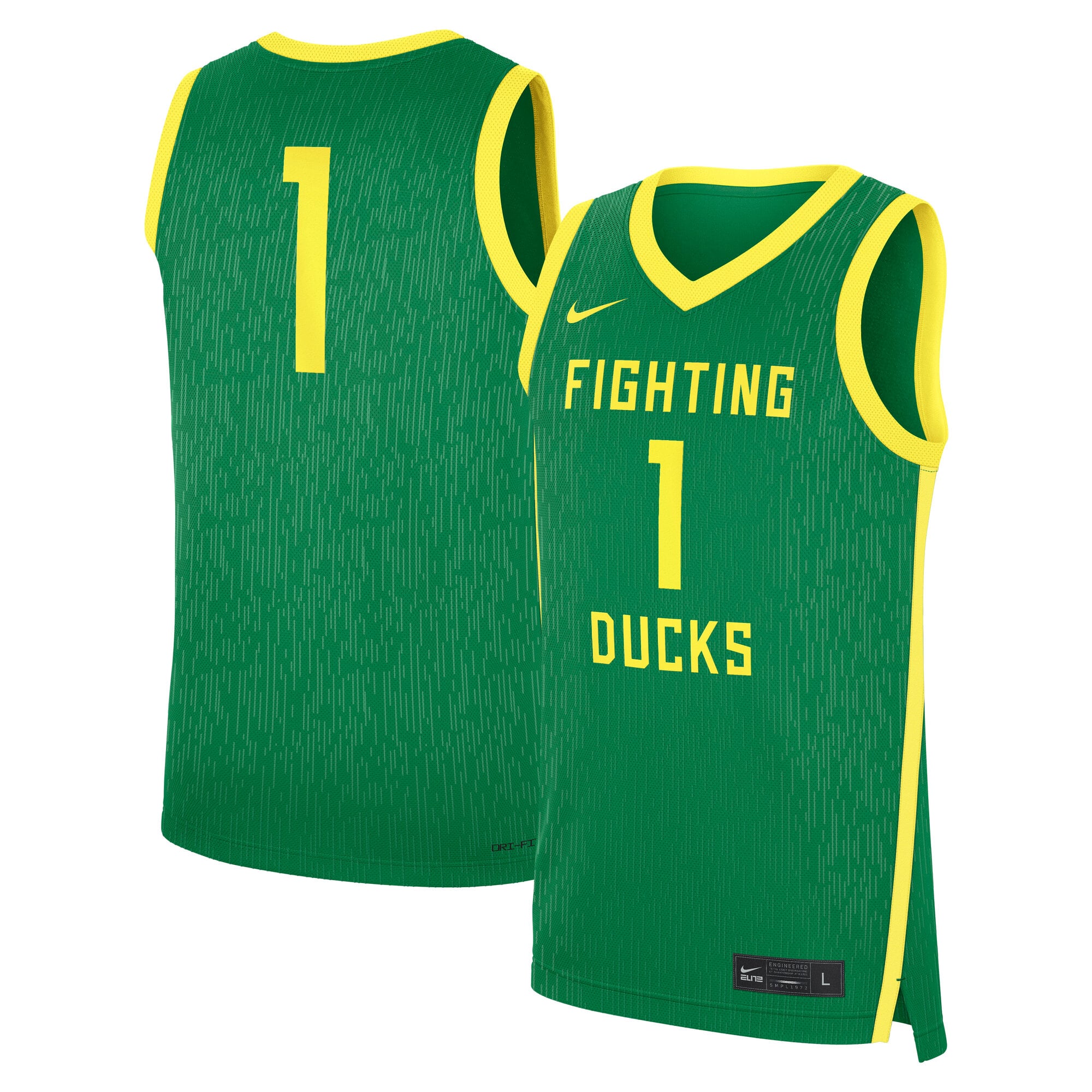Oregon Ducks Nike Road Replica Basketball Jersey - Green