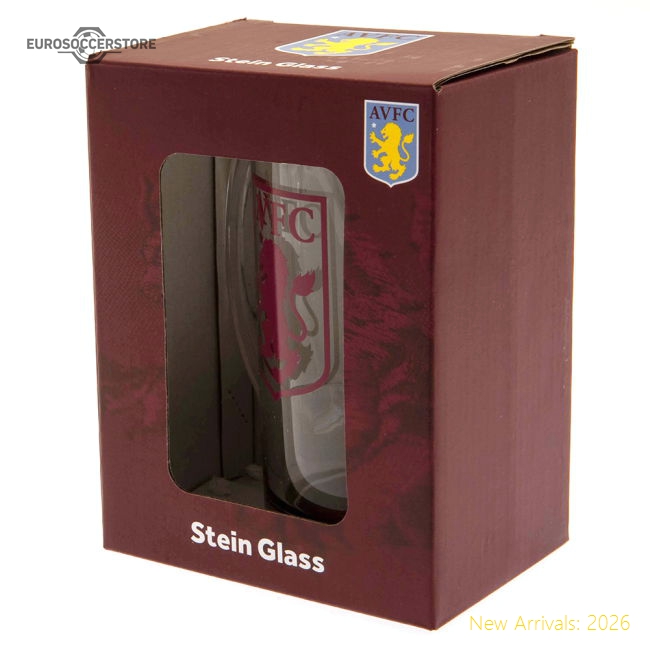 Official Aston Villa Fc Stein Glass Tankard - Premium Quality