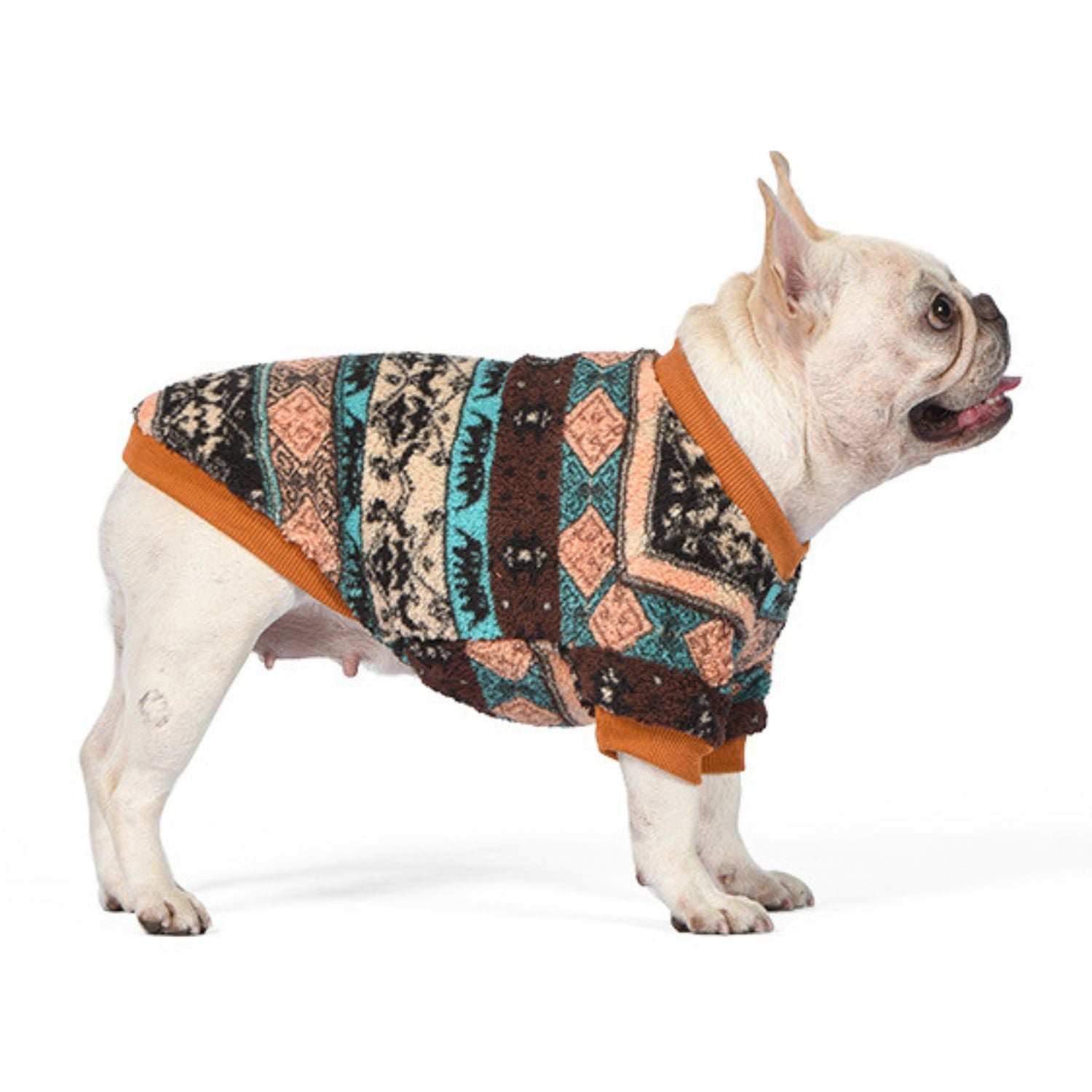 French Bulldog Frenchie Christmas Sweater – Cozy Fleece Dog Vest For
