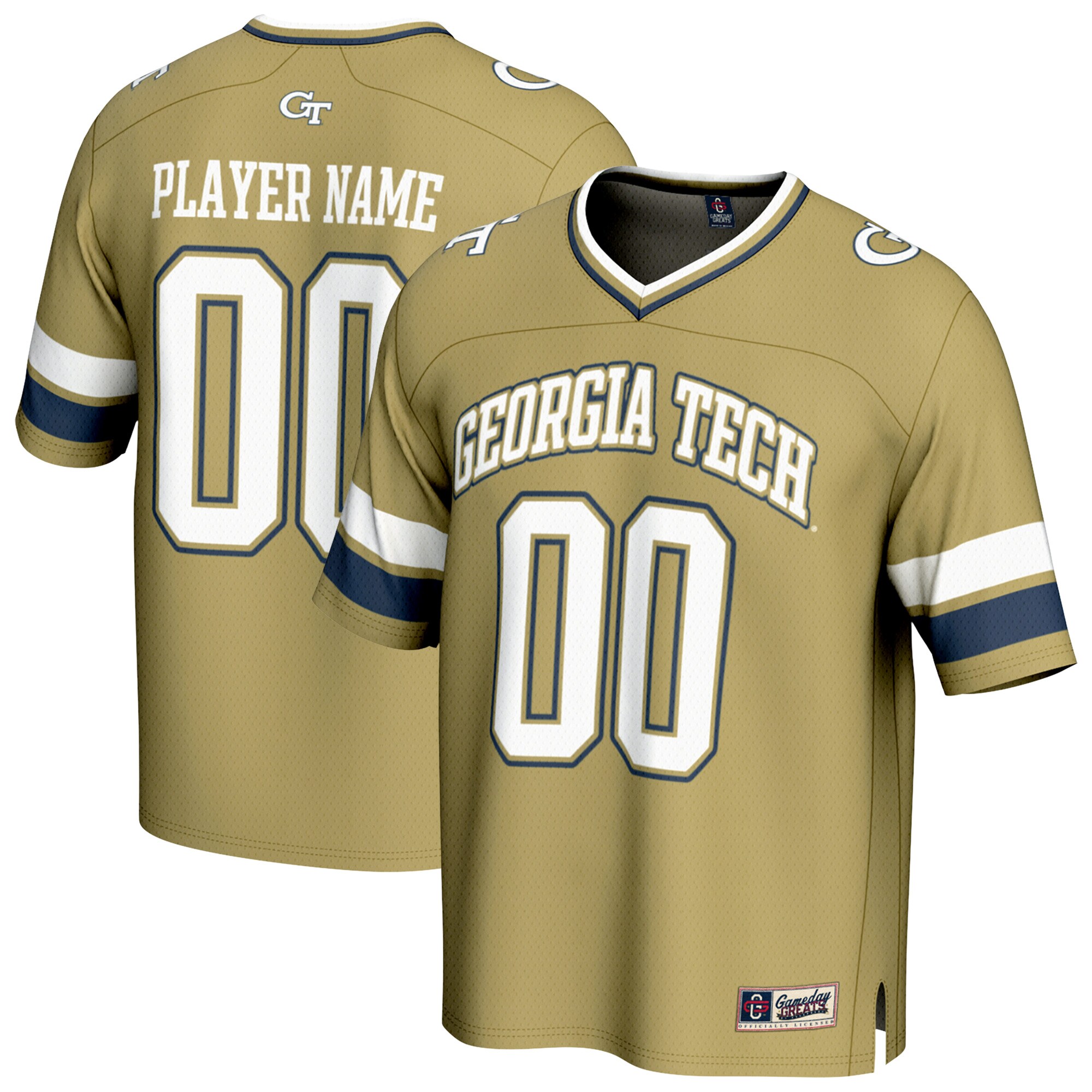 Georgia Tech Yellow Jackets GameDay Greats Unisex NIL Pick-A-Player Football Fashion Jersey - Gold