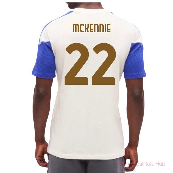Juventus Training T-Shirt Mckennie #22 2026-2027 Soccer Kit Chalk White