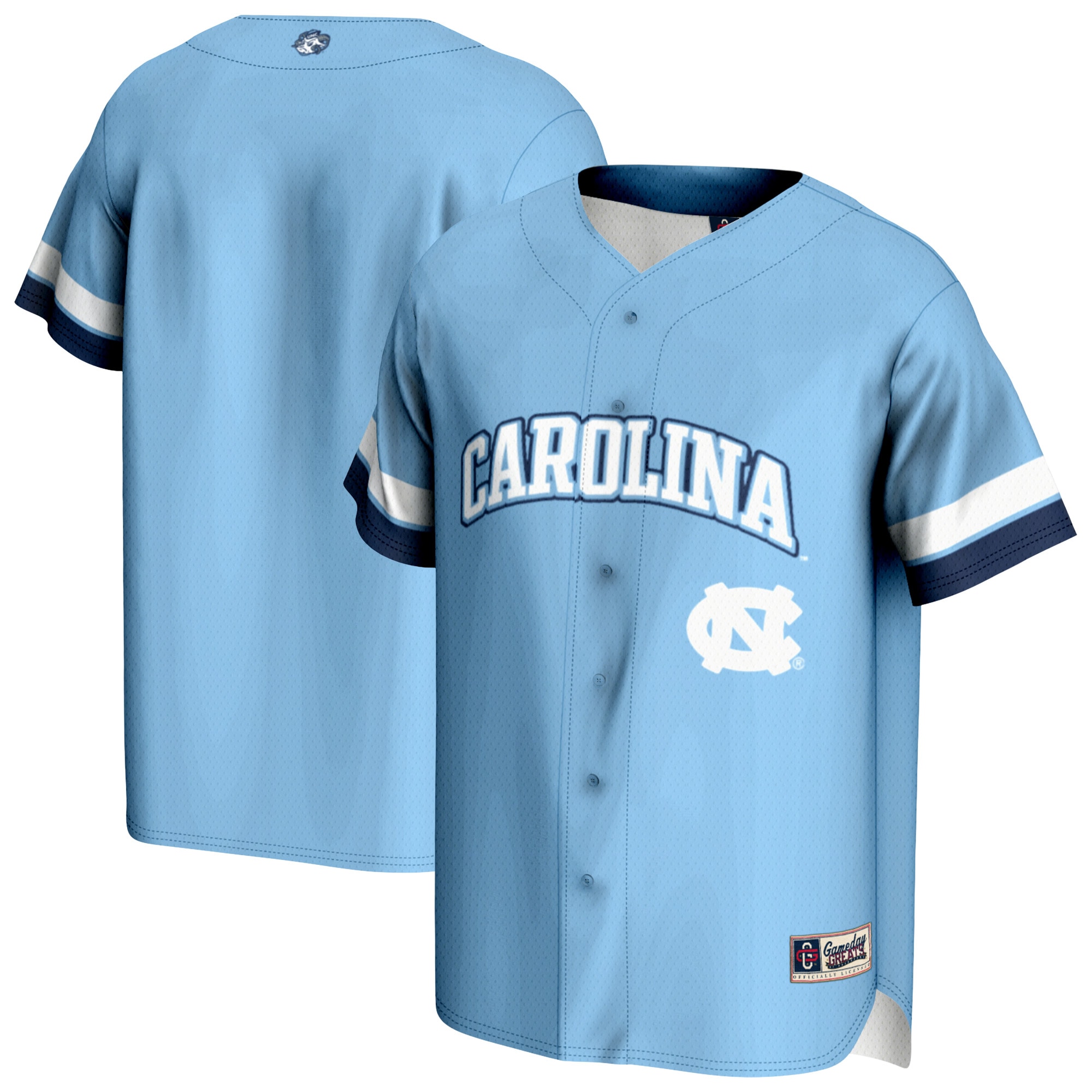 [NJP] Women's North Carolina Tar Heels GameDay Greats Baseball Jersey - Carolina Blue