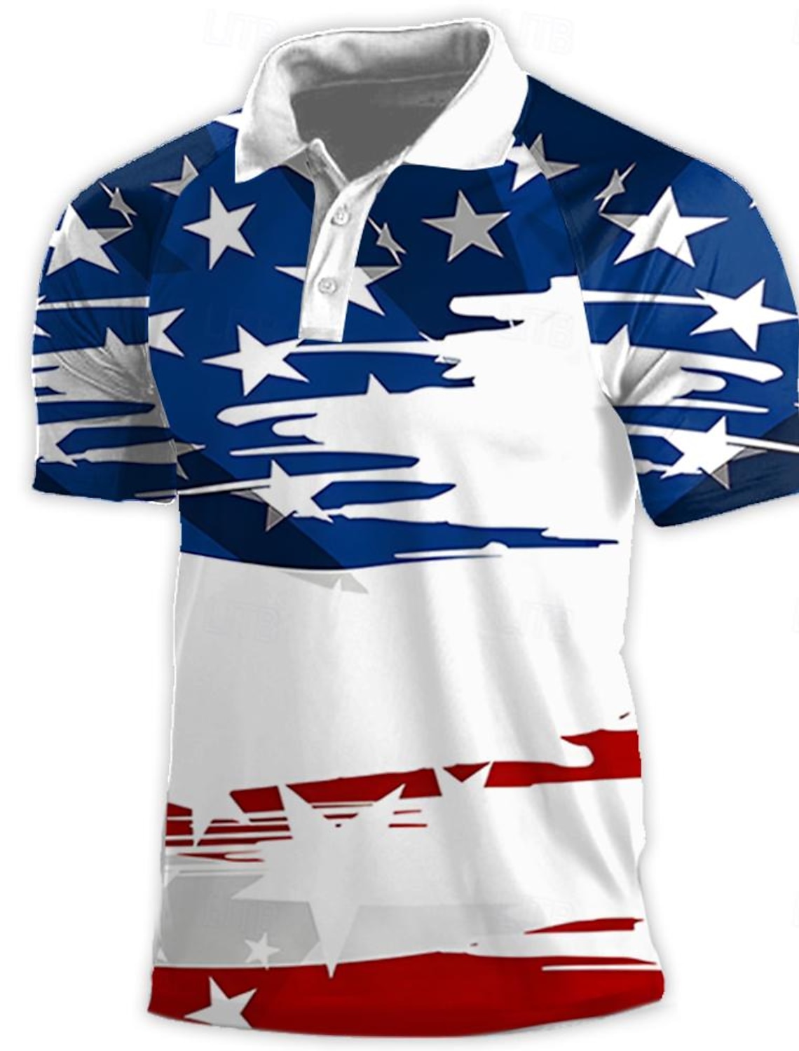 America's 250th Anniversary Men's Star Veterans Patriotic Polo Shirts